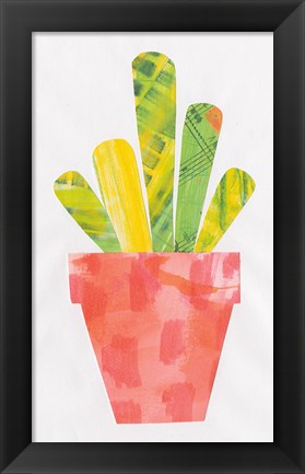 Framed Collage Cactus VI Print