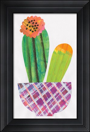 Framed Collage Cactus II Print
