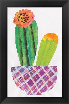 Framed Collage Cactus II Print