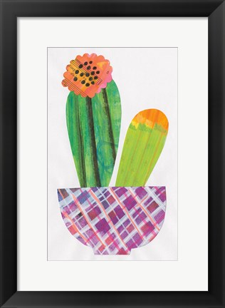 Framed Collage Cactus II Print