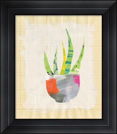 Framed Collage Cactus VIII Print