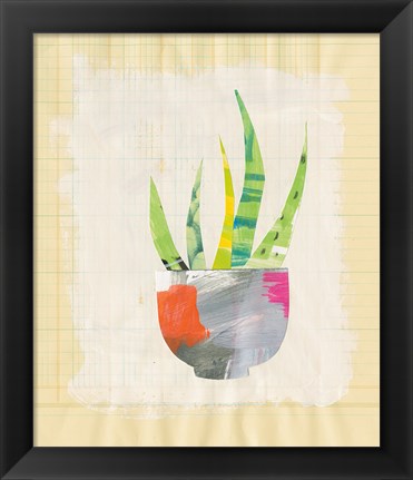 Framed Collage Cactus VIII Print