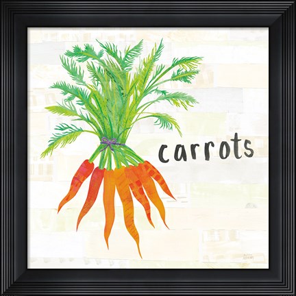 Framed Kitchen Garden IV Cream Print