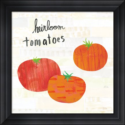 Framed Kitchen Garden II Cream Print