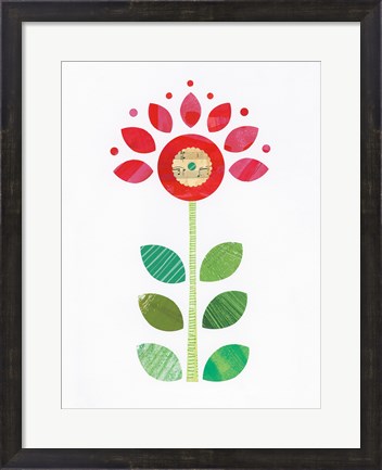 Framed Flower Power IV Print