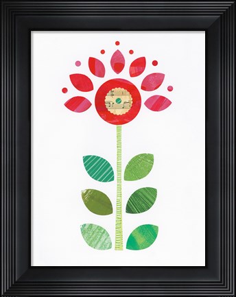 Framed Flower Power IV Print
