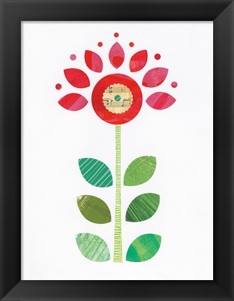 Framed Flower Power IV Print