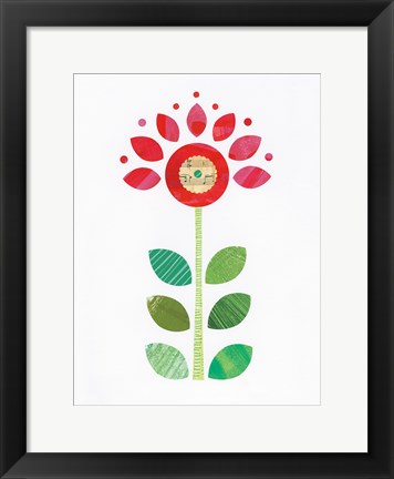 Framed Flower Power IV Print