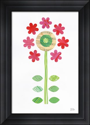 Framed Flower Power III Print