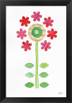 Framed Flower Power III Print