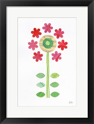 Framed Flower Power III Print