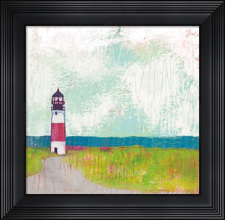 Framed Cloudy Light II Grey Print