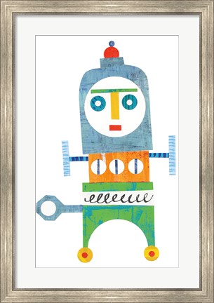 Framed Robot Party Element III Print