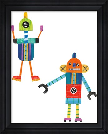 Framed Robot Party Element VI Print