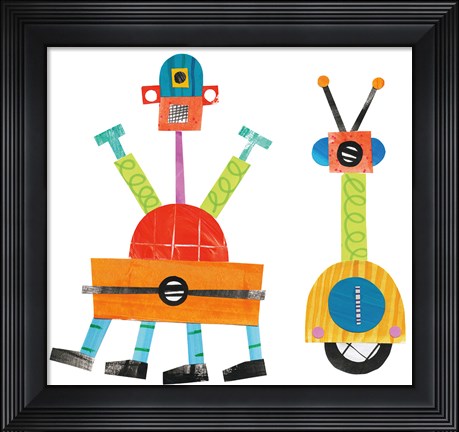 Framed Robot Party Element VII Print
