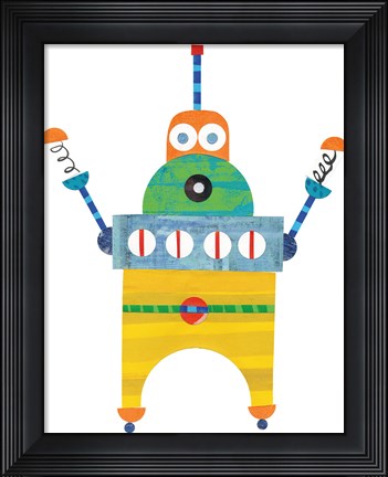 Framed Robot Party Element II Print