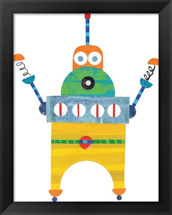 Framed Robot Party Element II Print