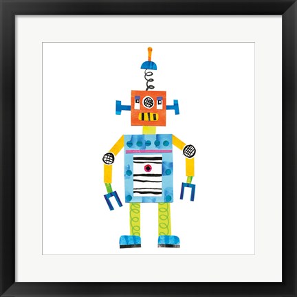 Framed Robot Party II Print