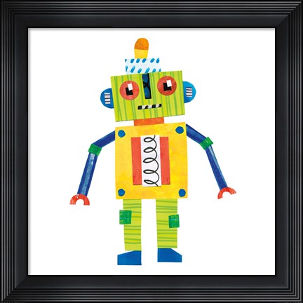 Framed Robot Party IV Print