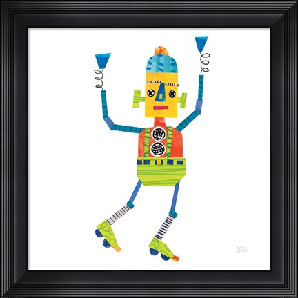 Framed Robot Party I Print