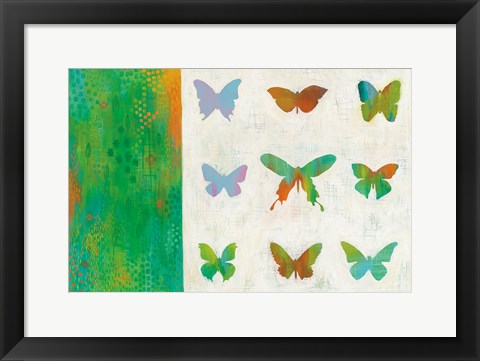 Framed Flight Patterns II Pastel Print