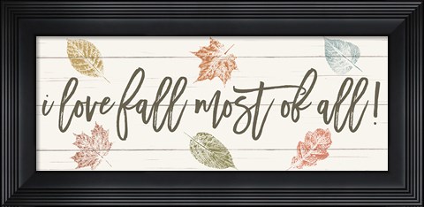 Framed Harvest Sentiments Sign I Print