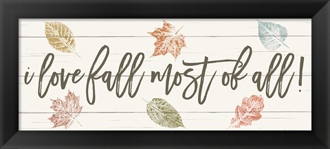 Framed Harvest Sentiments Sign I Print