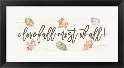 Framed Harvest Sentiments Sign I Print