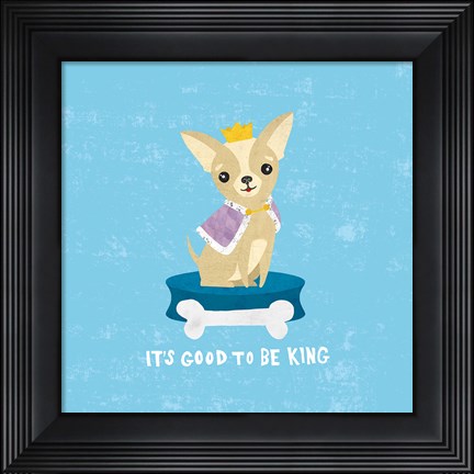 Framed Good Dogs Chihuahua Print