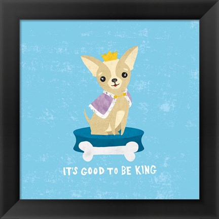 Framed Good Dogs Chihuahua Print