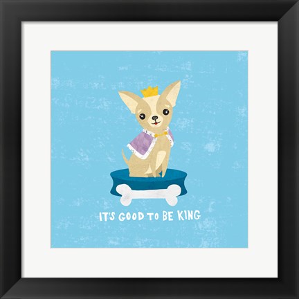 Framed Good Dogs Chihuahua Print