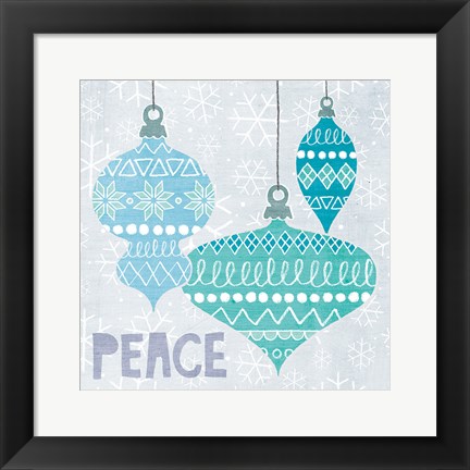 Framed Deck The Halls I Print