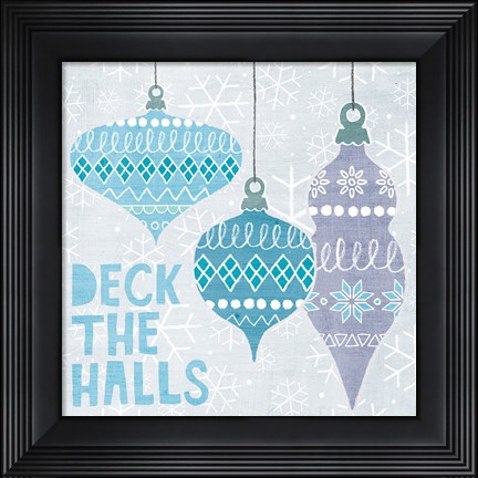 Framed Deck The Halls III Print