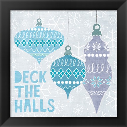 Framed Deck The Halls III Print