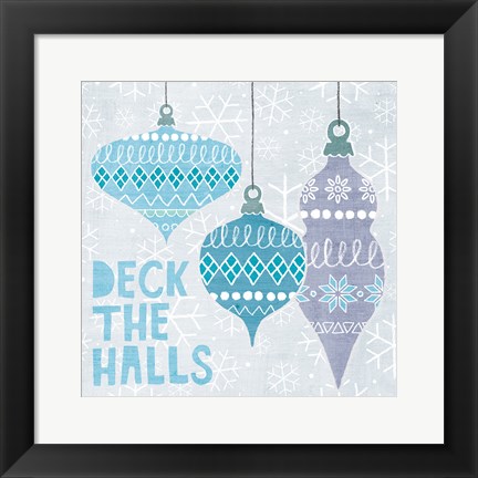 Framed Deck The Halls III Print