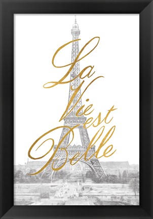 Framed Gilded Paris v.2 Print