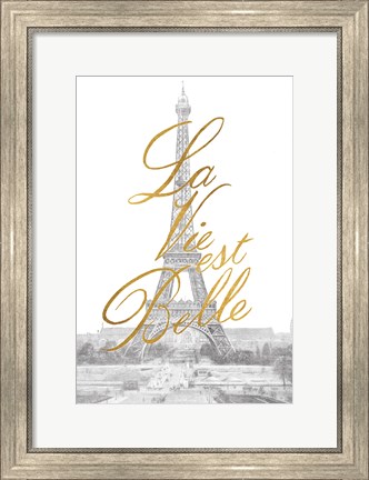 Framed Gilded Paris v.2 Print
