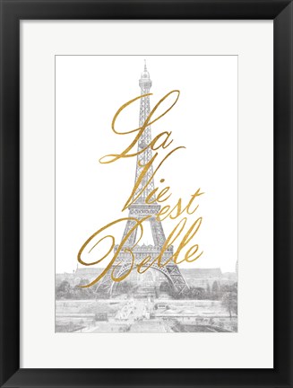 Framed Gilded Paris v.2 Print