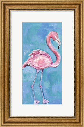 Framed Pink Flaming II Print