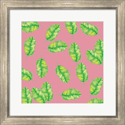 Framed Tropical Pattern Print