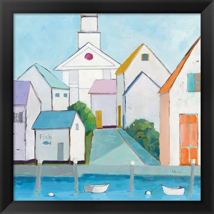 Framed Harbor Town III Print