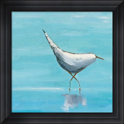 Framed Egret I Bright Print