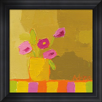 Framed Yellow Vase Print