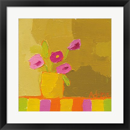 Framed Yellow Vase Print