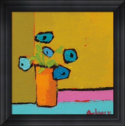 Framed Orange Vase Print