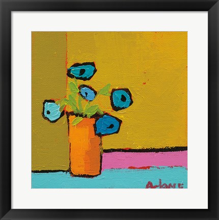 Framed Orange Vase Print