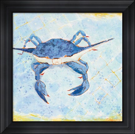 Framed Blue Crab VI Print