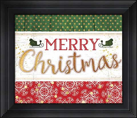 Framed Merry Christmas Print