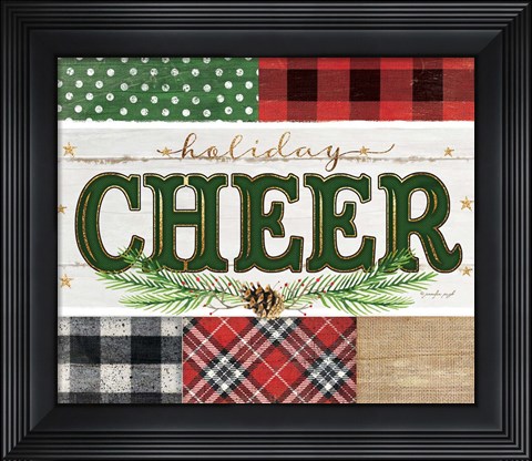 Framed Cheer Plaid Print