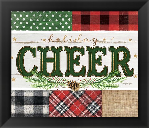 Framed Cheer Plaid Print